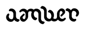 Amber Ambigram