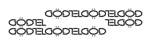 Gdel Ambigram