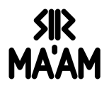 Sir Ma'am Ambigram